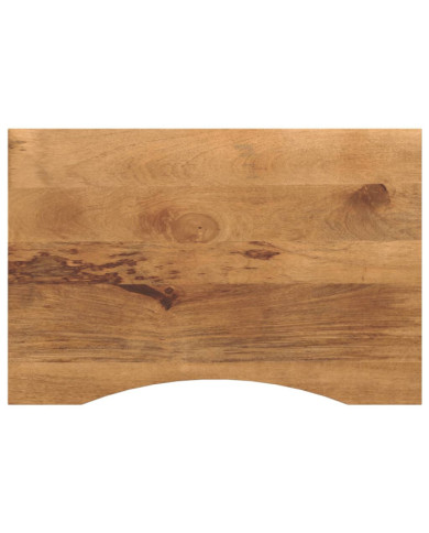 Dessus de bureau avec courbe 100x60x2,5 cm manguier massif brut | Mobilier & Déco