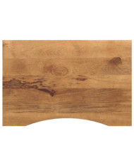 Dessus de bureau avec courbe 100x60x2,5 cm manguier massif brut | Mobilier & Déco