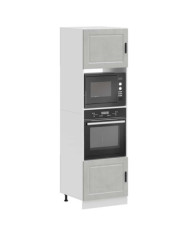 Armoires de four 2 pcs Porto gris béton bois d'ingénierie | Mobilier & Déco