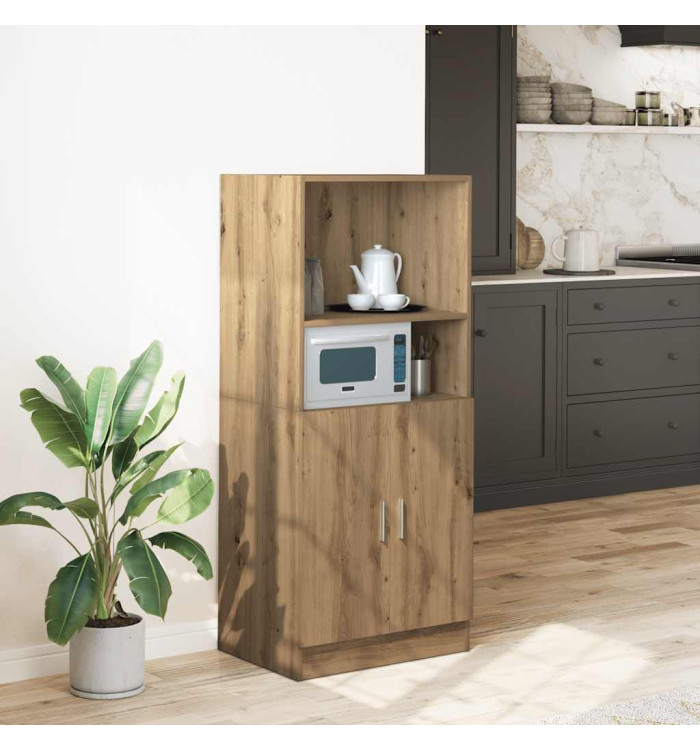 Armoire de cuisine chêne artisanal 57x41,5x131,5 cm | Mobilier & Déco
