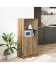 Armoire de cuisine chêne artisanal 57x41,5x131,5 cm | Mobilier & Déco