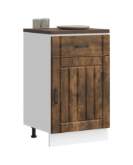 Armoire de cuisine Lucca chêne fumé bois ingénierie | Mobilier & Déco