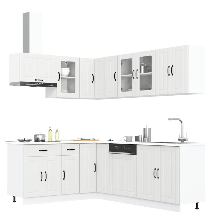 Ensemble d'armoires de cuisine 11 pcs Lucca bois d'ingénierie | Mobilier & Déco