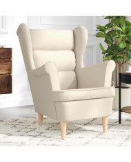 Fauteuil blanc 74x84x100 cm lin | Mobilier & Déco