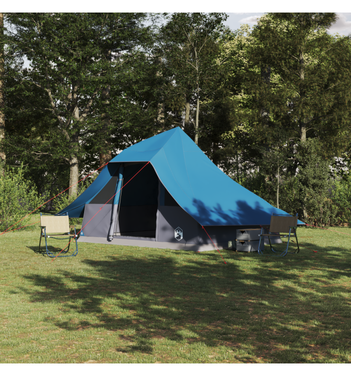 Tente Familiale Tipi Bleue 10 Personnes Étanche | Mobilier & Déco