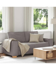 Canapé 2 places Taupe 140 cm Tissu | Mobilier & Déco
