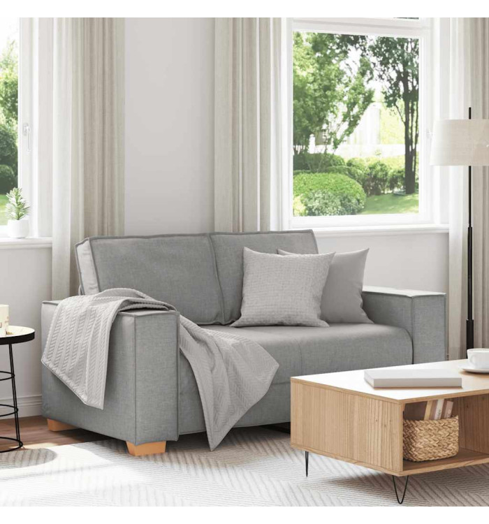 Canapé 2 places Gris nuage 120 cm Tissu | Mobilier & Déco