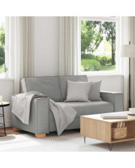 Canapé 2 places Gris nuage 120 cm Tissu | Mobilier & Déco