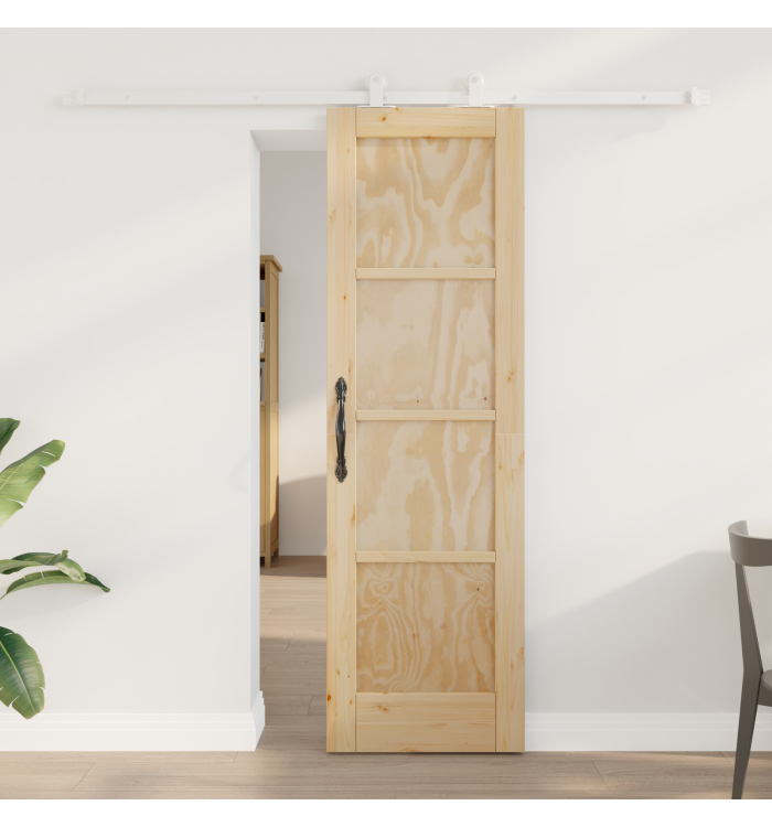 Porte coulissante avec kit de quincaillerie 'ORKDAL'Bois massif pin, Porte intérieure 'ORKDAL'61x198,5 cm Bois massif pin | Mo