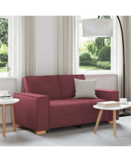 Canapé 2 places Rouge vin 120 cm Tissu | Mobilier & Déco