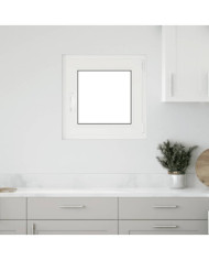 Fenêtre de sous-sol« RISOR » 50 x 50 cm oscillo-battante DIN droite blanche | Mobilier & Déco