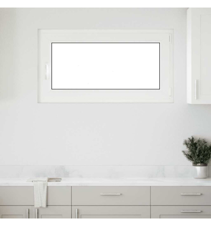 Fenêtre de sous-sol« RISOR » 110 x 70 cm oscillo-battante DIN droite blanche | Mobilier & Déco