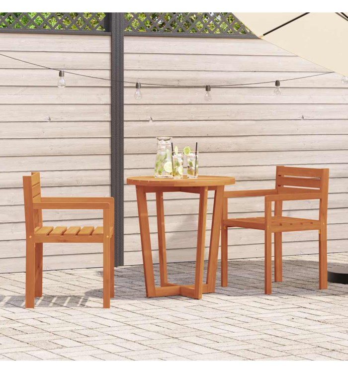 Chaises de jardin 2 pièces 50x53x80 cm Bois massif Acacia | Mobilier & Déco