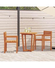 Chaises de jardin 2 pièces 50x53x80 cm Bois massif Acacia | Mobilier & Déco