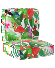 Ensemble de coussins palette 2 pièces Multicolore en tissu Oxford | Mobilier & Déco