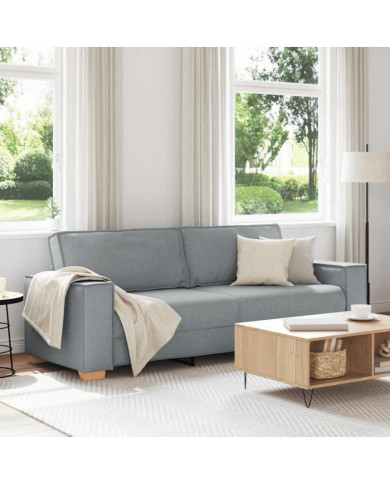 Canapé 3 places Gris clair 180 cm Tissu | Mobilier & Déco
