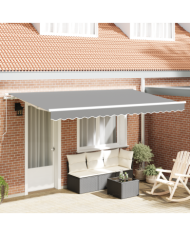 Cadre de Store Rétractable à Manivelle 4x2 cm Métal | Mobilier & Déco