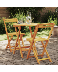 Ensemble Bistro 3 Pièces Bois Massif Acacia | Mobilier & Déco