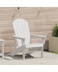 Chaise Adirondack Blanche 74x82x91 cm HDPE | Mobilier & Déco