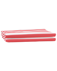 Tissu de remplacement de store Rouge et Blanc 10x1.6 m | Mobilier & Déco
