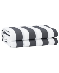 Tissu de Remplacement de Store Anthracite et Blanc 3 x 2 m | Mobilier & Déco