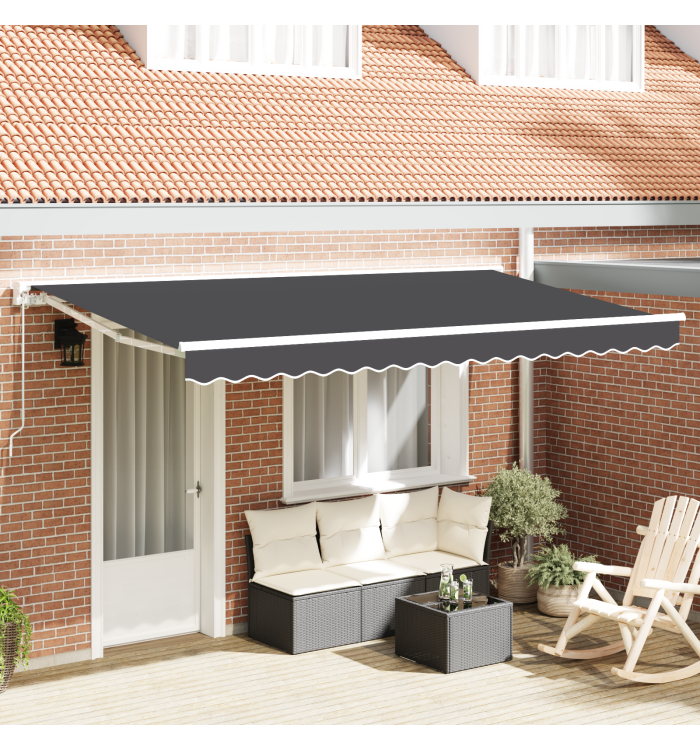 Tissu de remplacement pour store pour cadre de 4x2 m Anthracite | Mobilier & Déco