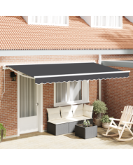 Tissu de remplacement pour store pour cadre de 4x2 m Anthracite | Mobilier & Déco