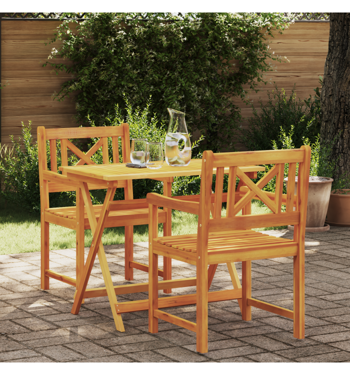 Chaises de jardin 2 pcs 56x56x90 cm Bois massif d'acacia | Mobilier & Déco