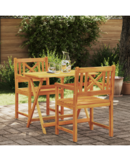 Chaises de jardin 2 pcs 56x56x90 cm Bois massif d'acacia | Mobilier & Déco