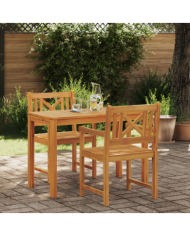 Chaises de jardin 2 pcs 56x56x90 cm En bois d'acacia massif | Mobilier & Déco