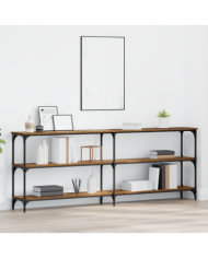 Table console Bois vieilli 200x29x75 cm Bois reconstitué | Mobilier & Déco