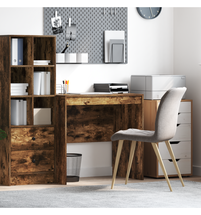Bureau Chêne fumé 80x50x76 cm Bois d'ingénierie | Mobilier & Déco