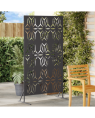 Panneau de clôture en métal Noir Métal Grand Motif décoratif | Mobilier & Déco