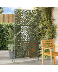 Panneau de Clôture Métal Vert olive Acier recouvert de poudre | Mobilier & Déco