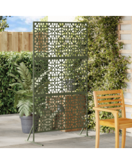 Panneau de clôture en métal Vert olive Métal Grand | Mobilier & Déco