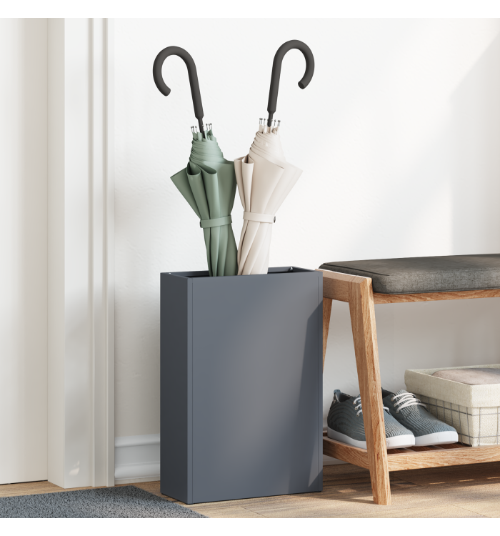 Porte-parapluies Anthracite Métal Moyen Porte-parapluies | Mobilier & Déco