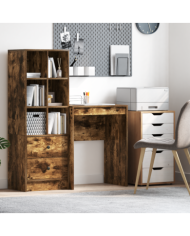 Bureau d'écriture Chêne fumé Bois d'ingénierie 60 x 40 x 76 cm | Mobilier & Déco