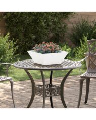 Set de Pots en Plastique Blanc Plastique 40 x 40 x 15 cm | Mobilier & Déco