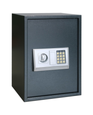 Coffre-fort numérique électronique gris foncé 35x31x50 cm en acier | Mobilier & Déco