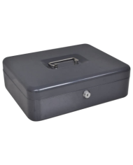 Coffre-fort portable Gris foncé Acier Moyen Coffre-fort portable | Mobilier & Déco