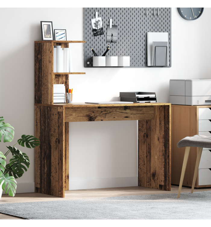 Bureau d'écriture en vieux bois Vieux bois Bois Moyen Minimaliste | Mobilier & Déco