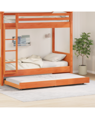 Cadre de lit Marron ciré Bois massif 80 x 200 cm Cadre de lit | Mobilier & Déco