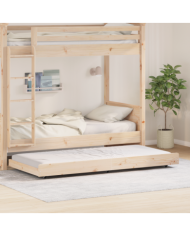 Cadre de lit naturel Naturel Bois de pin massif 80 x 200 cm | Mobilier & Déco
