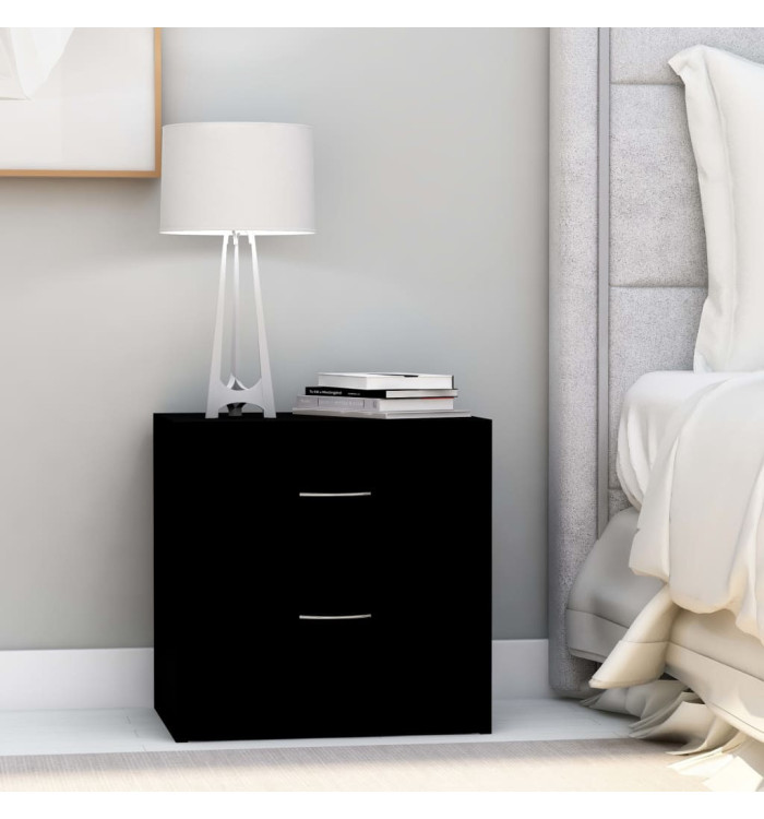 Tables de chevet 2 pcs Noir 40x30x40 cm Bois d'ingénierie | Mobilier & Déco