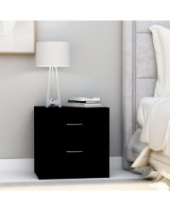 Tables de chevet 2 pcs Noir 40x30x40 cm Bois d'ingénierie | Mobilier & Déco