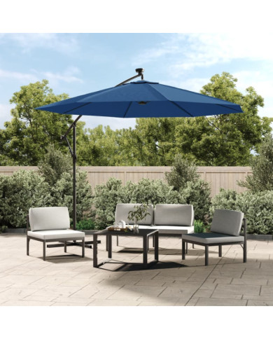 Tissu de remplacement pour parasol déporté Bleu azuré 350 cm | Mobilier & Déco