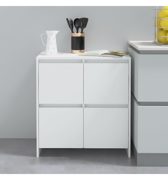 Buffet Blanc 70x41x75 cm Bois d'ingénierie | Mobilier & Déco