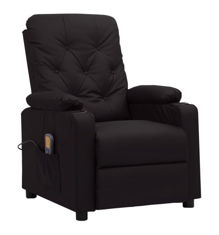 Fauteuil de massage Noir Similicuir | Mobilier & Déco