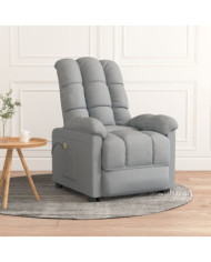 Fauteuil de massage Gris clair Tissu | Mobilier & Déco