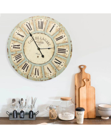 Horloge murale Multicolore 60 cm MDF | Mobilier & Déco